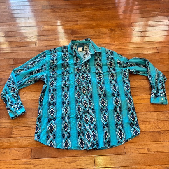 Mens Wrangler pearl snap button up - Picture 1 of 4